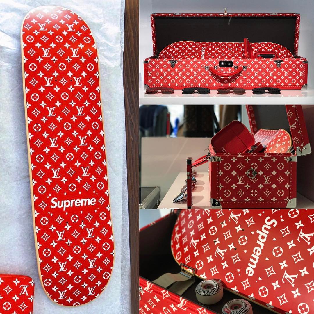 Supreme ルイ・ヴィトン x シュプリーム コラボ スケートボード 