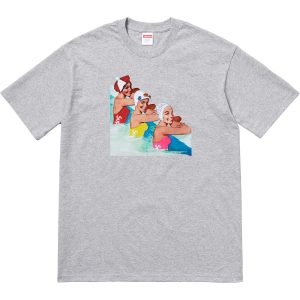 supreme swimmers tee black