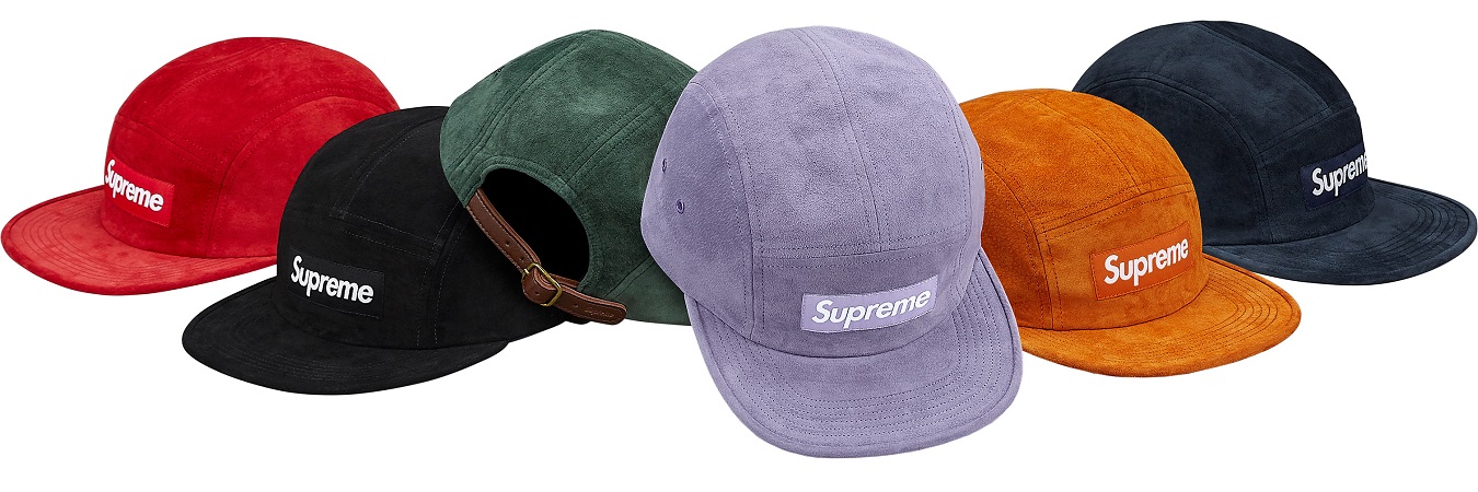 supreme suede camp cap