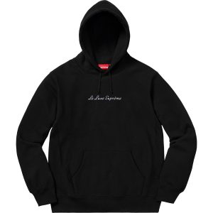 red and black supreme hoodie