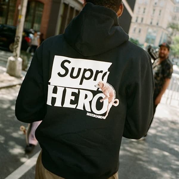 【supreme】sup× ANTIHERO Hooded Sweatshirt